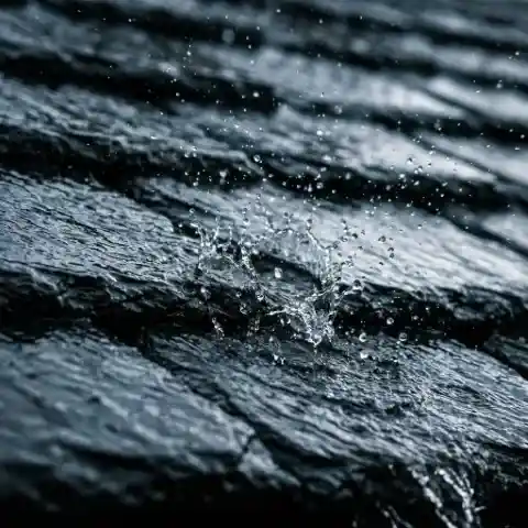 Close up of slate roof tiles texture