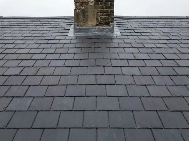 Perfectly re-slated Victorian roof