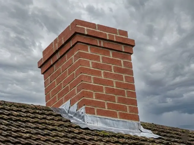 Repointed chimney stack